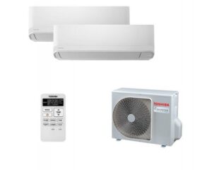 Мульти-сплит система Toshiba RAS-B10J2KVG-E x 2 / RAS-2M18U2AVG-E mogilev-climatemontazh.by